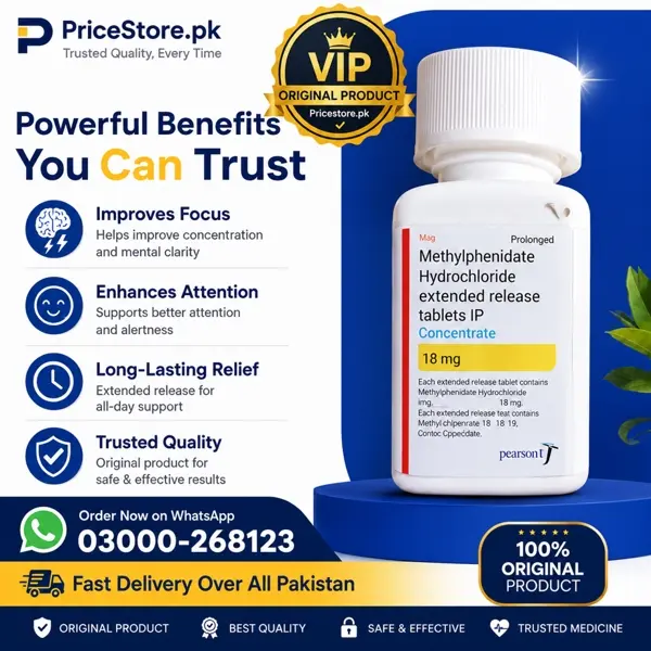 Concerta® Extended Release Tablets in Pakistan