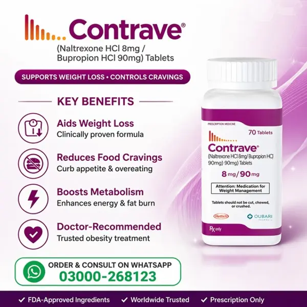 Contrave Tablets in Pakistan