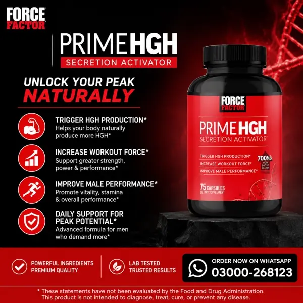 Force Factor Prime HGH Secretion Activator Capsules In Pakistan