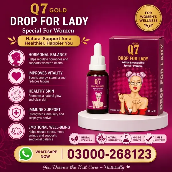 Gold Q7 Drops For Lady in Pakistan