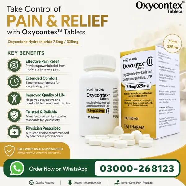 Oxycodone Hydrochloride Tablets In Pakistan