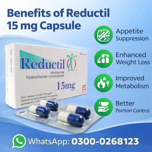 Reductil 15 MG Capsules