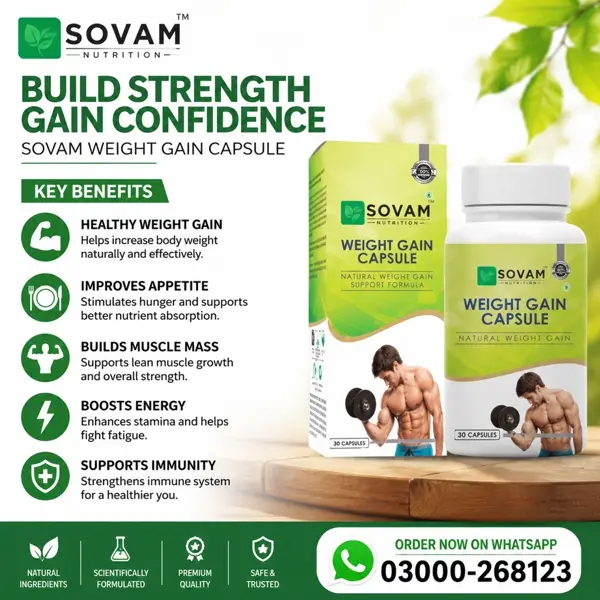 Sovam Weight Gain Capsules in Pakistan