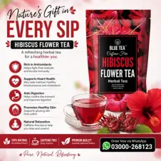 Blue Tea Hibiscus Flower Herbal Tea in Pakistan
