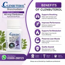 Clenbuterol 40 Mcg Tablets In Pakistan