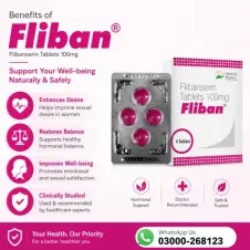 Flibanserin 100mg Tablets in Pakistan