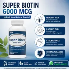 GNC Super Biotin 6000 MCG in Pakistan