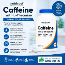 Nutricost Caffeine 100Mg Capsules In Pakistan