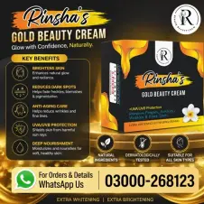 Rinsha Gold Beauty Cream in Pakistan