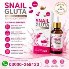Snail Gluta Collagen Gold Whitening Serum in Pakistan
