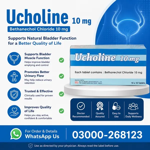 Ucholine Bethanechol Chloride Tablets In Pakistan
