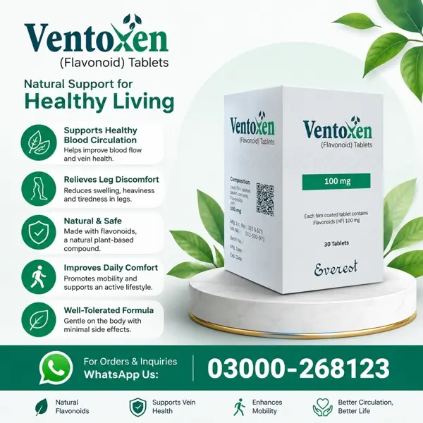 Ventoxen 100mg Tablets In Pakistan